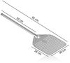 BBQ-Toro Pizzaschieber Aluminium Pizzaschaufel 30 x 26 cm, Pizzaheber, Pizzaschieber Bild 4
