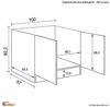 Flex-Well Spülenunterschrank Spülenunterschrank ohne Arbeitsplatte - 100 cm breit - Weiß – Nawa Bild 4