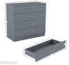Vida Designs Kommode, Metall, Grau, H 72cm x W 75cm x D 36cm Bild 2