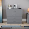 Vida Designs Kommode, Metall, Grau, H 72cm x W 75cm x D 36cm Bild 3