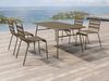Vente-unique - MIRMANDE Garden dining set Metall Schokoladenbraun - B 80 cm x H 74,5 cm x L 160 cm Bild 2