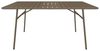 Vente-unique - MIRMANDE Garden dining set Metall Schokoladenbraun - B 80 cm x H 74,5 cm x L 160 cm Bild 4