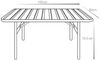 Vente-unique - MIRMANDE Garden dining set Metall Schokoladenbraun - B 80 cm x H 74,5 cm x L 160 cm Bild 3