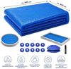 Pool Solarfolie Solarplane Abdeckplane Poolheizung Wärmeplane Blau 600x400cm Schwimmbadabdeckung PVC-Abdeckung Wärmeabdeckung Kunststoffösen PVC Bild 3