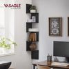 Vasagle Eckregal mit 5 Ebenen, Spanplatte schwarz, 20 x 20 x 127,5 cm Bild 3