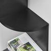 Vasagle Eckregal mit 5 Ebenen, Spanplatte schwarz, 20 x 20 x 127,5 cm Bild 4