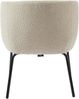 BAÏTA Belem Sessel aus Frottee, mit schwarzem Metallfuß, Stoff, beige, 58,5 x 60 x 80 cm Bild 5