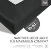 Bettwaesche-mit-Stil Mako-Satin Spannbettlaken anthrazit 100x200cm Höhe 31-40cm Bild 3