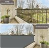 SUNNY GUARD Balkon Sichtschutz 50x200 cm Balkonverkleidung Balkonabdeckung Balkonumspannungen,UV-Schutz,Wind und wasserdicht,Geeignet für Balkon,Garten,mit Kabelbinder,Anthrazit,Benutzerdefinierte Bild 5