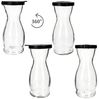 MamboCat Karaffe 2x MIA MISURA Wein-Karaffe mit Deckel schwarz 0,5L geeicht Glas-Krug Bild 4