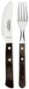 Tramontina Besteck-Set Pizzabesteck Set für 4 Personen - 4x Pizzamesser, 4x Pizzagabeln (8-tlg), 4 Personen, Edelstahl, 8-tlg, rostfreier Edelstahl, FSC, spülmaschinenfest Bild 3