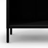 Jan Nowak Bücherregal Metall - Mario | Stabiles Regal Industrial mit 4 höhenverstellbaren Einlegeböden (4x30 kg) und Wandmontage | Hochregal Glitzernd, Regal Schmal | 50 x 180 x 35 cm | Schwarz Bild 5