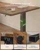 JUMMICO Schreibtisch elektrisch höhenverstellbar mit USB-Ladeanschluss, Braun, 100x60 cm Bild 5