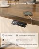 JUMMICO Schreibtisch elektrisch höhenverstellbar mit USB-Ladeanschluss, Braun, 100x60 cm Bild 4