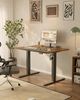 JUMMICO Schreibtisch elektrisch höhenverstellbar mit USB-Ladeanschluss, Braun, 100x60 cm Bild 2