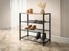 Schuhschrank Stonzi (Farbe: Schwarz / Schwarz + Holz) Bild 2