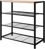 Schuhschrank Stonzi (Farbe: Schwarz / Schwarz + Holz) Bild 4