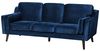 3-Sitzer Sofa Samtstoff dunkelblau LOKKA Bild 4