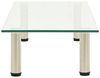 vidaXL TV-Tisch 80x35x17 cm Transparentes Hartglas 322766 Bild 5