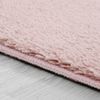 Paco Home Waschbarer Teppich Wohnzimmer Schlafzimmer Kurzflor rutschfest Flauschig Weich Moderne Einfarbige Muster, Grösse:200 cm Quadrat, Farbe:Rosa Bild 3