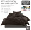 Bettwaesche-mit-Stil Mako-Satin Spannbettlaken Espresso Braun 160x200cm Höhe 5-10cm Bild 4