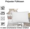 Haus und Deko Kissenfüllung Polyester 40x70 cm Füllkissen weiß Innenkissen für Dekokissen weiches Kopfkissen Sofakissen Kissenfüllung Inlett waschbares Innenkissen Couchkissen Bild 2