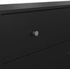 Dmora - Kommode Janine, Wohnzimmerbuffet, Wohnzimmer-Sideboard, Moderne Küchen-Speisekammer, 143x30 h68 cm, Schwarz Bild 5