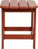 Flash Furniture Charlestown Adirondack Beistelltisch, wetterfest, Polyharz, Holz, Polystyrol, Rot/Ausflug, einfarbig (Getaway Solids), 1 Pack Bild 5