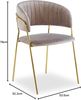 Menzzo Tabata Stuhl, Velours, Taupe, 4 Stück Bild 2