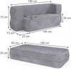 Sofa Lille Grau 190 cm mit Schlaffunktion Vitalispa Bild 3