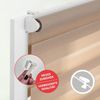 Lichtblick Sonnenschutzsysteme GmbH Doppelrollo Kopenhagen 80 cm x 220 cm (BxL) Taupe modernes Duo Rollo; Klemm- und schraubbar; Lichtdurchlässig und blickdicht Bild 5