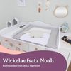 Puckdaddy Noah | Wickelaufsatz kompatibel mit IKEA Hemnes Kommoden u.Ä. | 160 x 80 x 15 cm | Wickelauflage mit Blende aus MDF-Holz | Premium Wickelaufsatz inkl. Trennfach & Montagematerial zur Wandmontage Bild 2