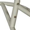DRW Hängesessel aus künstlichem Rattan und Metall in Weiß, 117 x 106 x 198 cm Bild 4