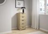 rauch Aditio Box, Kommode, 5 Schubladen, mit Softclose-Funktion, Farbe Eiche Artisan, BxHxT 40x100x42cm Bild 2