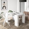 Skraut Home – Ausziehbarer Konsolentisch bis 140 cm – Maße geschlossen: 78 x 90 x 50 cm – Widerstandsfähiges Material – Weiß – Ideal für Ihr Esszimmer, Wohnzimmer oder Arbeitszimmer Bild 2