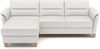 CAVADORE Leder-Eckcouch Palera mit Longchair / Landhaus-Sofa mit Federkern, Bettfunktion + Bettkasten / 244 x 89 x 163 / Leder Weiß Bild 5