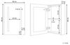 Bad Spiegelschrank weiß / silber mit LED-Beleuchtung 40x60 cm CAMERON Bild 3