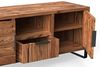 Wohnwand Akazie massiv 2tlg. massivum Sydney braun 134x55x45 cm TV-Schrank mit Regal Wohnzimmermoebel-Set modern Landhausstil Bild 5