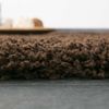 VIMODA Prime Shaggy Hochflor Langflor Teppich Einfarbig Modern Braun, Maße:Ø 120 cm Rund Bild 5