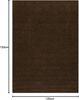 VIMODA Prime Shaggy Hochflor Langflor Teppich Einfarbig Modern Braun, Maße:Ø 120 cm Rund Bild 2