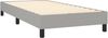 vidaXL Polsterbett, Stoff, 25,0 cm, Hellgrau, 80x200 cm, mit Lattenrost, Schwarz Bild 5