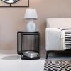 KARE Design Beistelltisch Wire Double Schwarz 2er Set Modern Stahl Glas Geschenkidee Sofa Runder Nachttisch Raumdekor Wohnkultur Wohnzimmer Büro 46 x 45 x 45 cm 43 x 33 x 33 cm (H/B/T) Bild 2