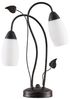 Lindby Tischleuchte Stefania, Glas Braun IP20, 2 x 10 W LED Bild 1