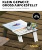 UQUIP Campingtisch Campingtisch Handy Mini Camping Angel, Tisch Faltbar Verstellbar Leicht Alu Bild 4