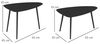 Outsunny Beistelltisch im Geometrischem Design (wetterfest Balkontisch, 2-St, 2er Set Couchtisch), aus Stahl, für Garten, Terrasse, Balkon, Schwarz Bild 3