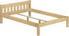 ERST-HOLZ Bett Ehebett Landhaus Kiefer Massivholz 180x200 mit Rost, Kieferfarblos lackiert Bild 5
