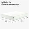 Zinus 15,25 cm Schaumstoff- und Federkernmatratze / CertiPUR-US zertifizierte Schaumstoffe/ Rollmatratze/ Oeko-Tex zertifiziert / H3-H4/ 180x200 cm, Weiß Bild 2