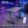 MY SIT Gaming Tisch Gizmo mit LED Beleuchtung Bild 5