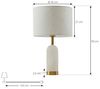 Lindby Tischleuchte Alabaster, Weiß IP20, 1 x 15 W LED Bild 5