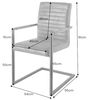 riess-ambiente Freischwinger LOFT taupe grau / anthrazit (Einzelartikel, 1 St), Esszimmer · Microfaser · Metall · mit Armlehne · Industrial Bild 3